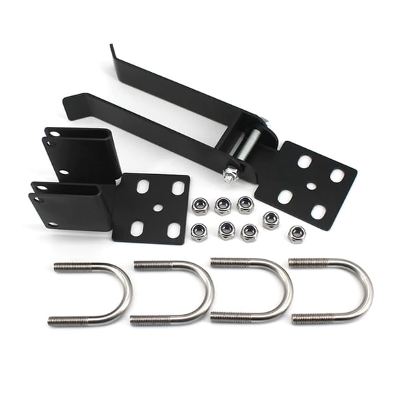 Adjustable Chain Link Double Gate Latches with Padlock Holes Weatherproof Latches for enhances Security for 1.375in Fra