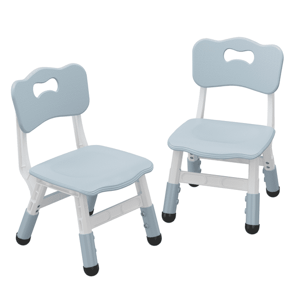 Adjustable Chairs Indoor 3 Level Adjustable Suitable for Children Age 2-6. Maximum load-bearing 110LBS Suitable for Family Classroom and Nursery Child Seat Set (2 Pack)