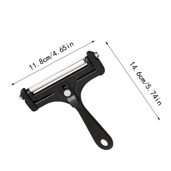 Adjustable Cheese Slicer, Handheld Stainless Steel Cheese Cutter for Hard Cheese, Butter & Vegetables, Heavy-Duty Kitchen Tool for Even Slices