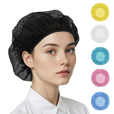 LShunze Adjustable Chef Cap Mesh Cooking Hats Unisex Food Service Hair Nets Washable Bakery Hat Reusable Restaurant Beanie