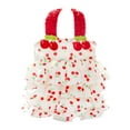 thumbnail image 1 of Adjustable Cherry Print Pet Dress – Summer Dog & Cat Clothing with D-Ring, Elastic Straps for Birthdays, Holidays (15x10x5cm), 1 of 8
