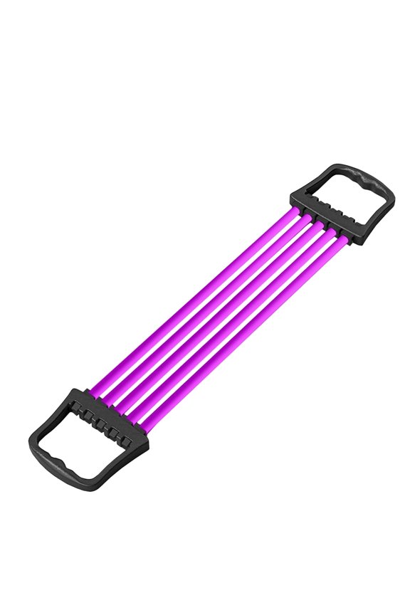 Adjustable Chest Expander with Removable Resistance Tubes for Home Gym Upper Body Strength Training