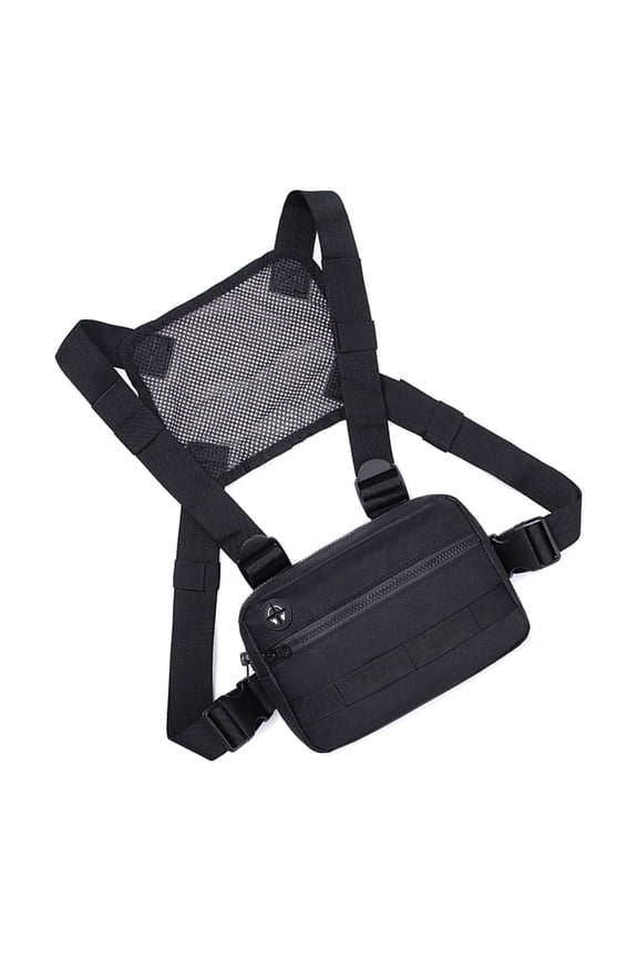 Adjustable Chest Pack Light Weight Nylon Storage Bag Running Backpacks Chest Bag For Cycling Hunting Hiking Travel