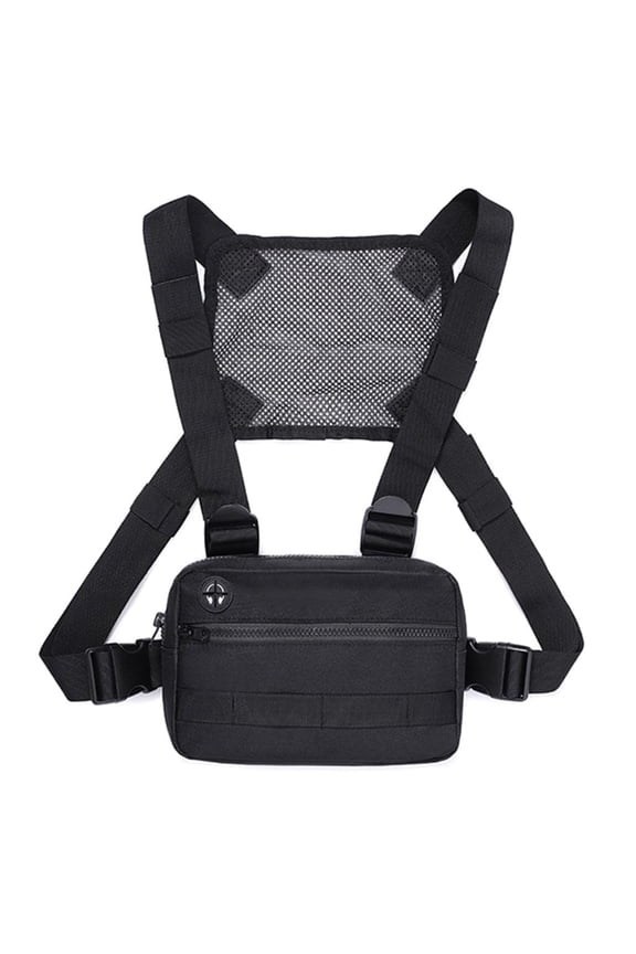 Adjustable Chest Pack Light Weight Nylon Storage Bag Running Backpacks Chest Bag