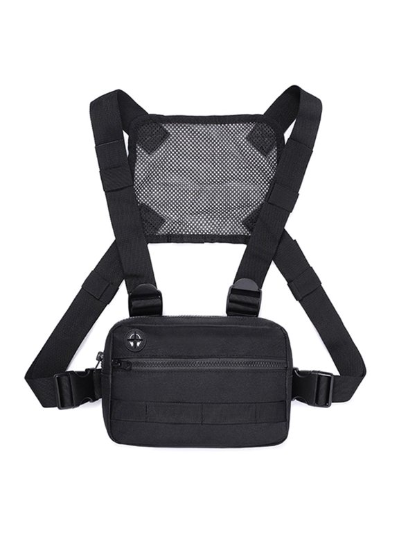 Adjustable Chest Pack Light Weight Nylon Storage Bag Running Backpacks Chest Bag