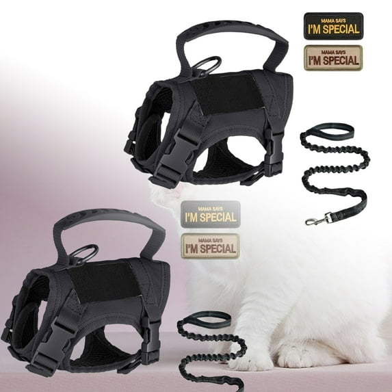 Adjustable Chest Strap for Cats and Small Dogs Escape-Proof Harness Vest for Outdoor Adventures with Leash Attachment
