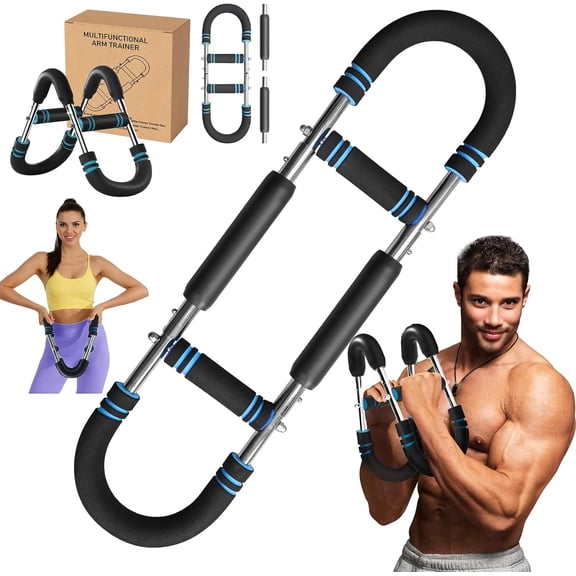 Adjustable Chest Workout Equipment with Adjustable Resistance 66-110 lbs, U-Shaped Upper Body Workout Equipment for Chest, Shoulders, Arms, and Core Training at Home, Office, and Gym