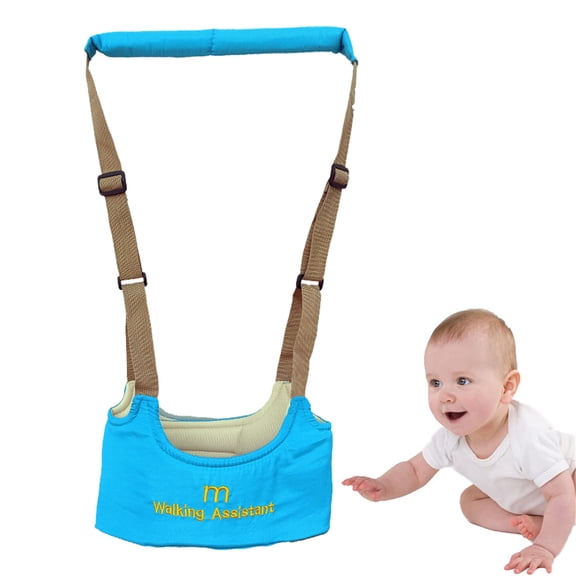Adjustable Children'S Toddler Belt Learning To Walk, Baby Toddler Aid Belt, Help Walking, Children'S Toddler Assistant - blue