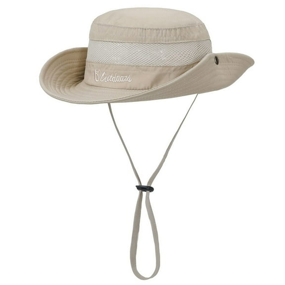 Adjustable Chin Strap Fisherman Hat for Children Sun Protection Hat Wide Brims Fishing Hat Kids Outdoor Summer Essential