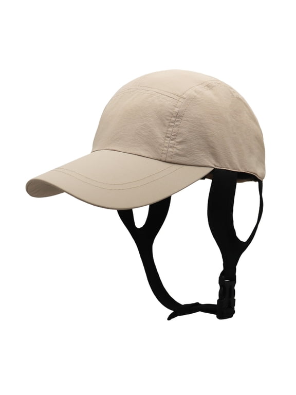 Adjustable Chin Strap Sun Baseball Cap Curved Brim Outdoor Travel Hat for Beach Hiking Cycling and Days