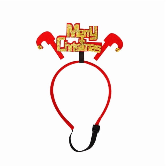 Adjustable Christmas Pet Headband Santa Hat Design for Photoshoots Wedding Birthday New Year Party Decor
