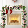 thumbnail image 1 of Adjustable Christmas Wreath Decor for Outdoor Indoor Holiday Party Home Garden Yard Door Wall Fireplace Decoration, 1 of 6