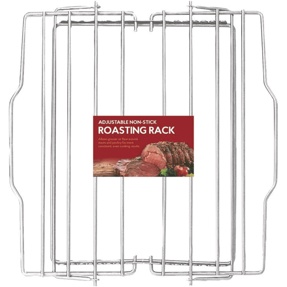 Adjustable Chrome Steel Roasting Baking Rack 7 Positions 11.5x10.5 Inch