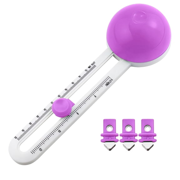Adjustable Circle Cutter 4-12.5in Diameter with 3 Blades for Paper Crafts, Scrapbooking, Card Making