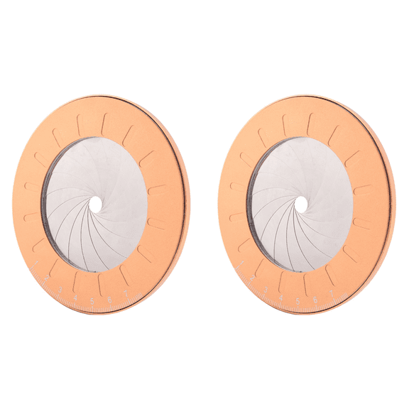 Adjustable Circle Drawing Ruler Tool, Professional Round Measuring (2Pcs)