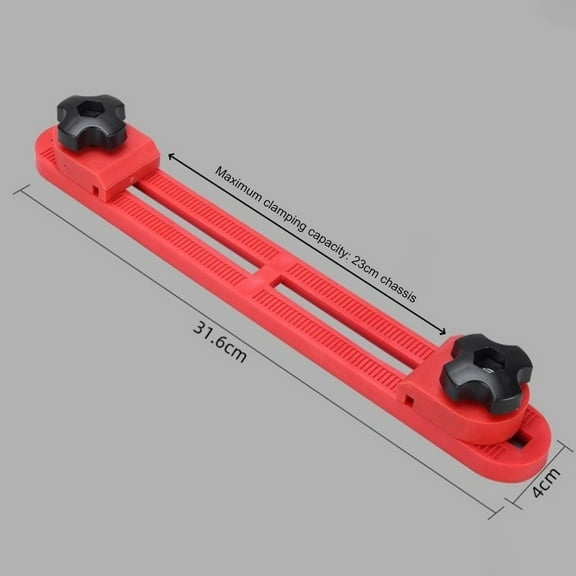 Adjustable Circular Saw Guide 4-6 Inch Abs Plastic Milling Positioning Clamp For Woodworking Cutting Machine Base Guide Red Or Yellow Red