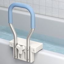 Adjustable Clamp-on Bathtub Grab Bar, 300 lbs Heavy Duty Safety Handle ...