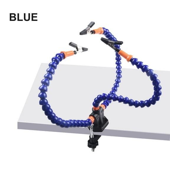 Adjustable Clamp Type Third Hand Welding Station Auxiliary Tool Precision Work Blue