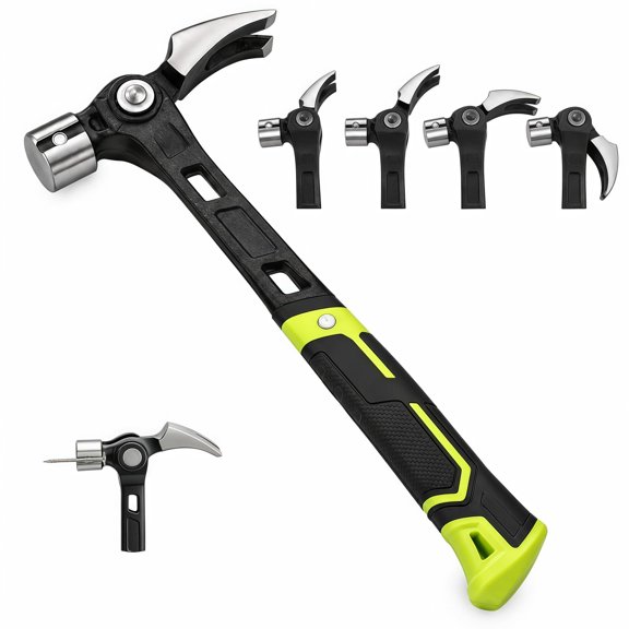 Adjustable Claw German Hammer, 32 oz Forged Carbon Steel with Magnetic Nail Puller