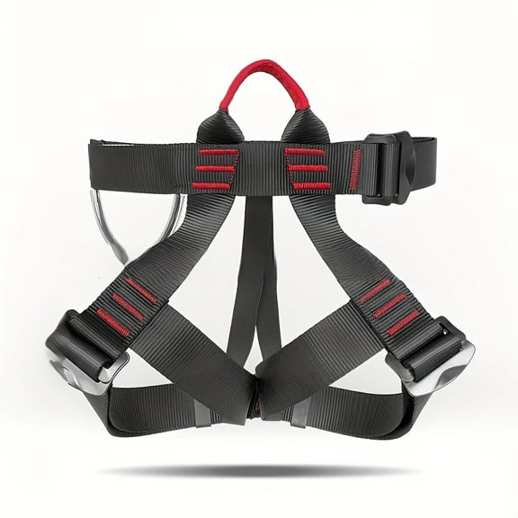 [Adjustable Climbing Harness] THOEDPRIX Adjustable Climbing Harness Belt | Comfortable Wide Strap for Men & Women | Durable Spandex Material,  for Mountaineering, Rock Climbing, Rappelling