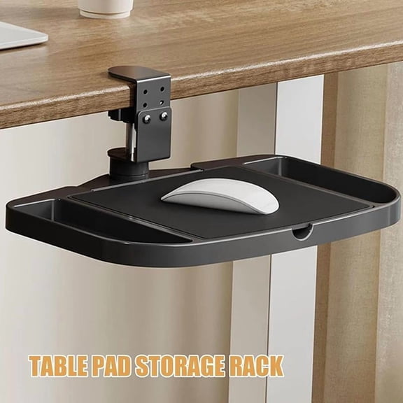 Adjustable Clip-On Heavy-Duty Space-Saving Storage Shelf with Clamping Device - Bedside & Desktop Rack Suitable for Dorm, Office Desk, Bed - Painted File, Notebook, Folder Holder - Compact Shelf