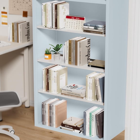 Adjustable Closet Organizer Shelf, 17-31" Tension Shelf with Heavy-Duty Adhesive - Expandable Shelf Dividers for Cabinet, Pantry, Wardrobe, Kitchen, 1 Pack