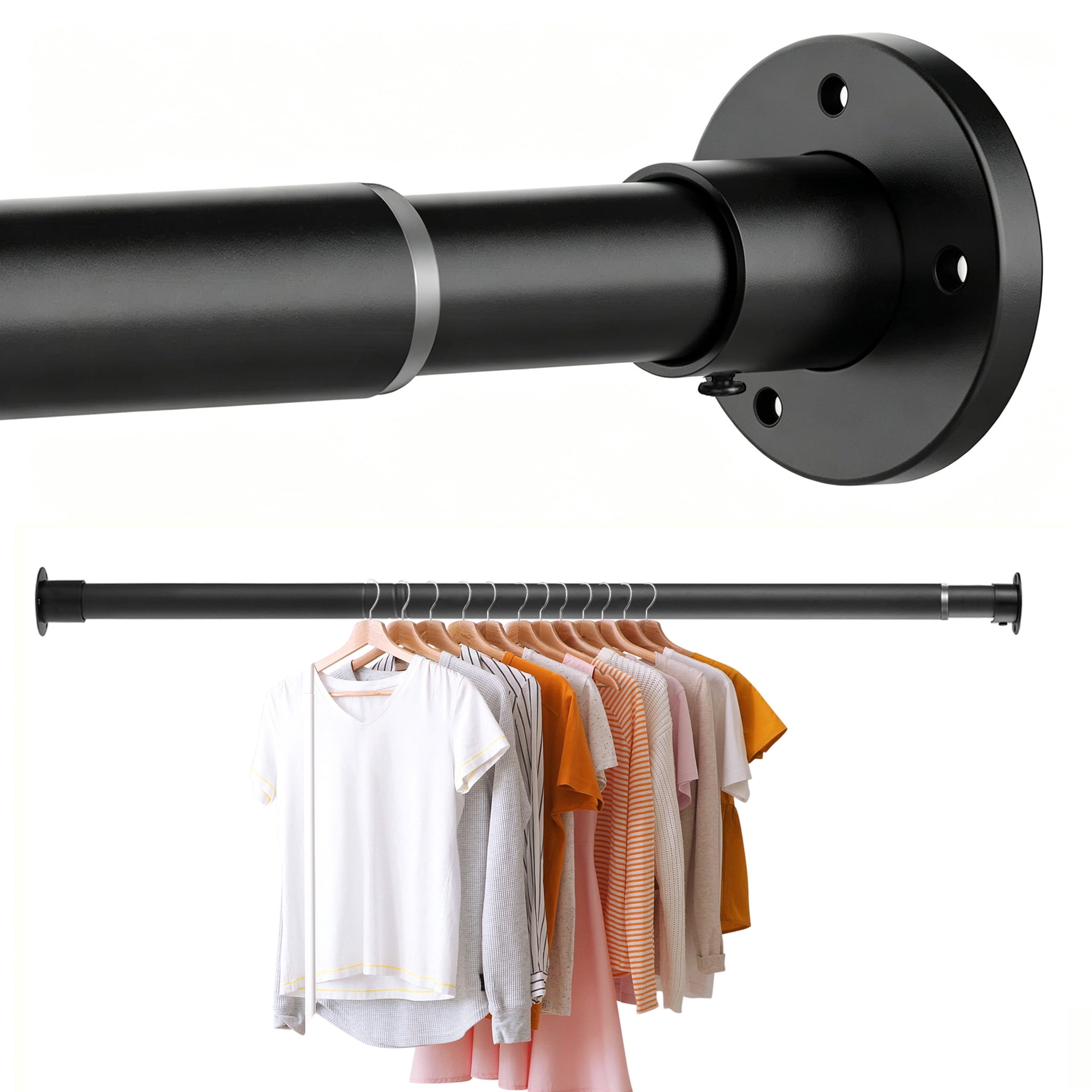 Adjustable Closet Rod, Closet Organizers and Storage Hanging, Closet