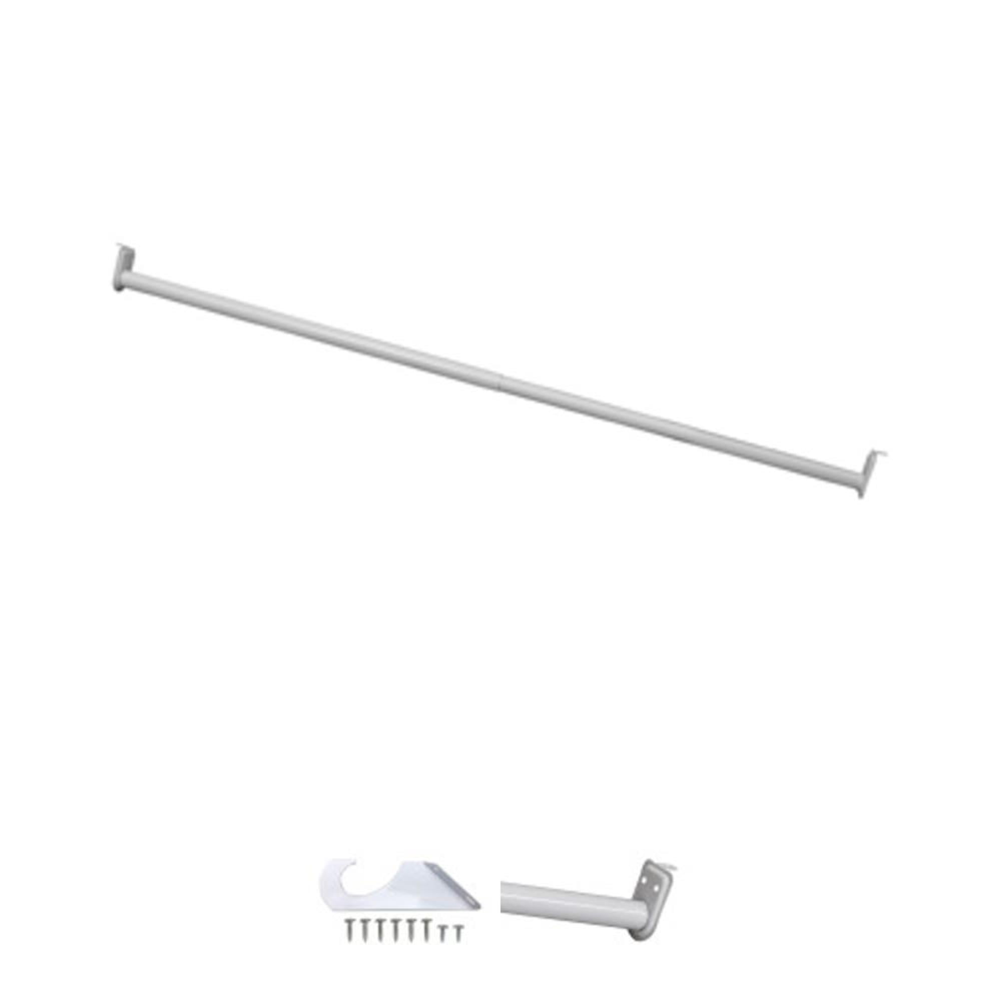 Design House Heavy-Duty Steel Adjustable Wall Mount Closet Rod