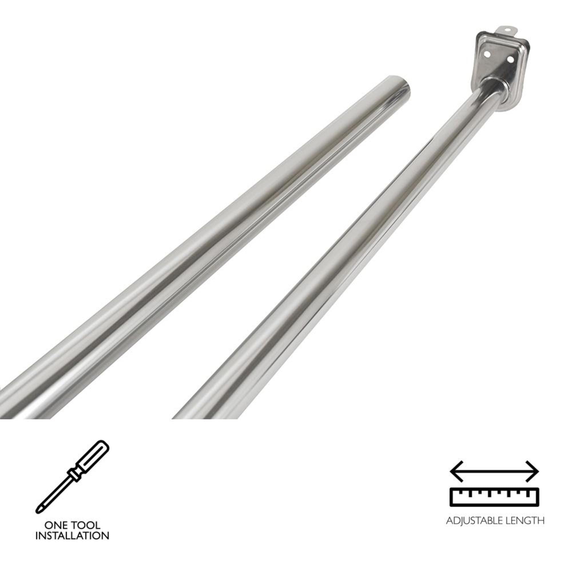 Design House Heavy-Duty Steel Adjustable Wall Mount Closet Rod