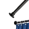 thumbnail image 1 of GARITIN Adjustable Tension Curtain Rod, 43.3-78.7 Inch No Drill Shower Curtain Rod for Window, Bathroom, Closet, Black Tension Rod, 1 of 7