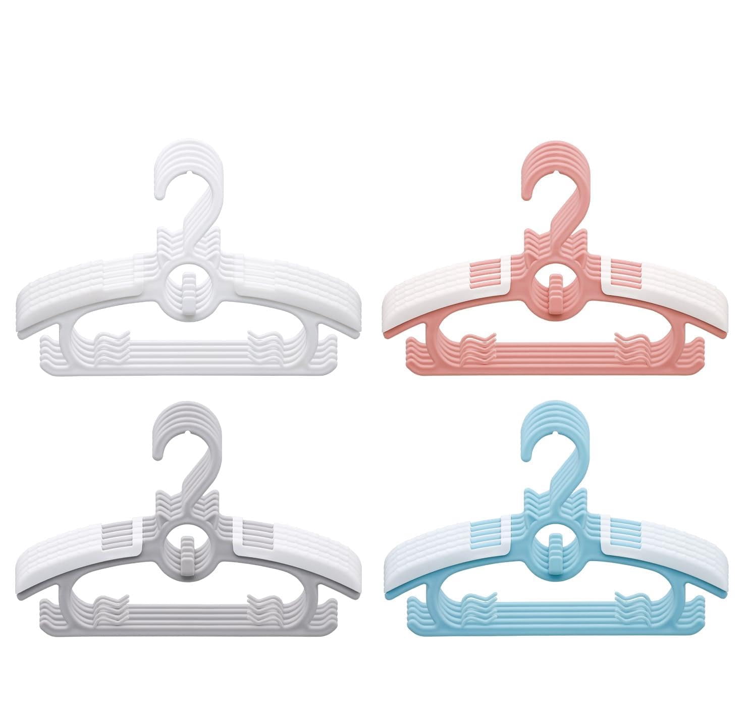 Adjustable Clothes Hangers 20 Pack Colorful 11-14 Inch Closet Organization