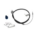 thumbnail image 2 of Adjustable Clutch Cable Quadrant & Firewall Adjuster Kit – For 1979-1995 Mustang, Satin Finish 2 of 4