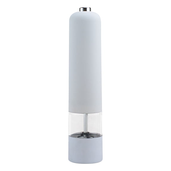 Electric White Pepper Grinder Automatic Battery Operated Stainless Steel 8.6X2In for Kitchen Cooking Bbqs (Pepper Grinder)