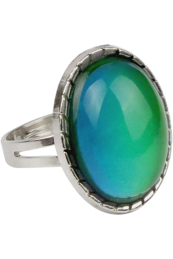 Adjustable Color Changing Mood Ring Inspirational Mystique Marble