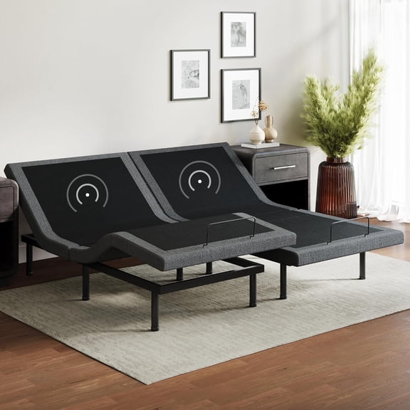 Adjustable Comfort Twin XL Premier Adjustable Base with Upgraded Motors, Massage, Wireless Remote, USB Port-Ergonomic Head and Foot Inclines, Twin XL