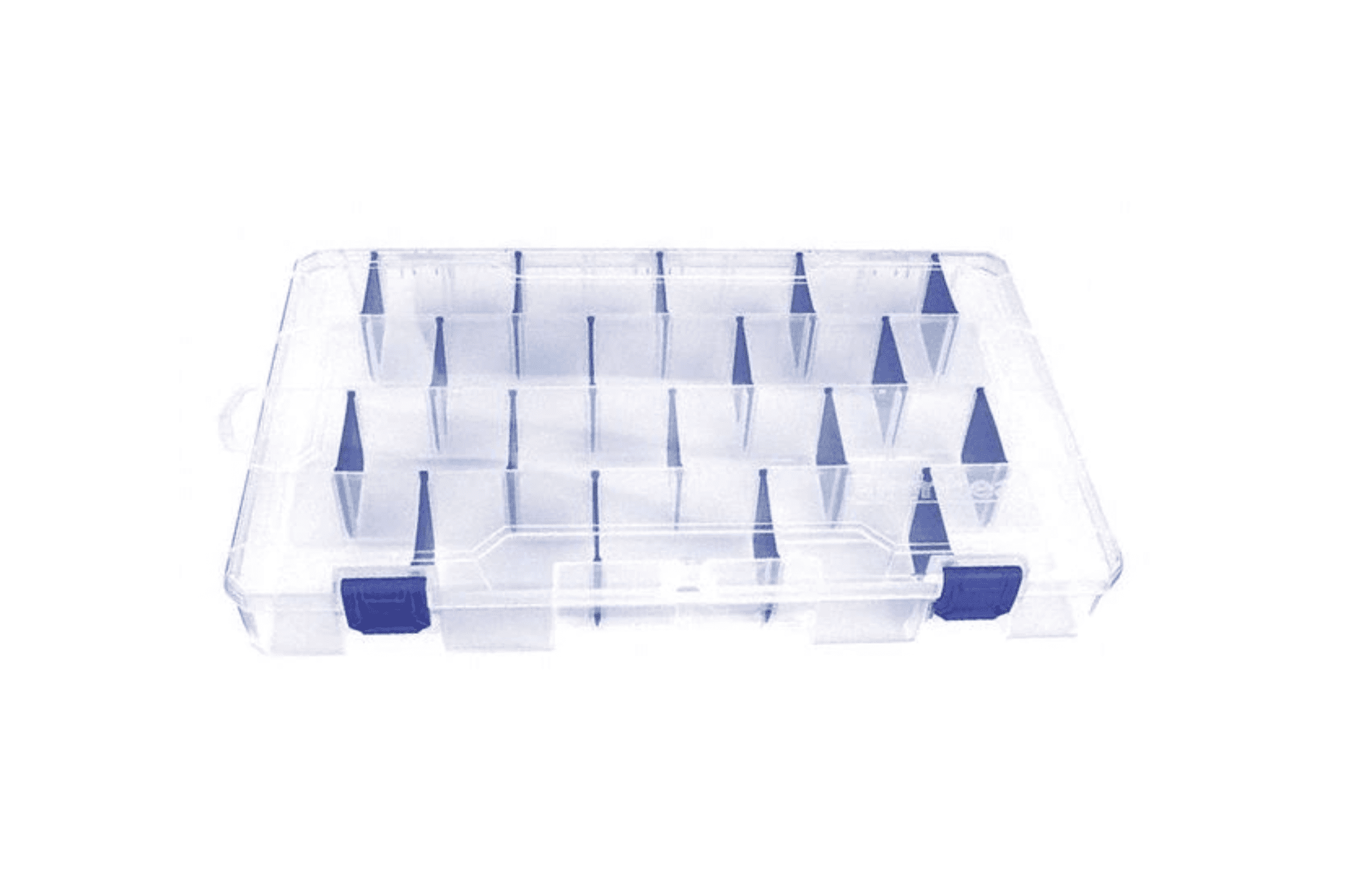 Adjustable Compartment Box with 4 to 35 compartments, Plastic, 2 in H x ...