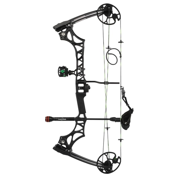 M129 Compound Bow Adjustable 30-70lbs 320fps Magnesium Alloy Riser 32″ Axle-to-Axle Hunting Target Archery