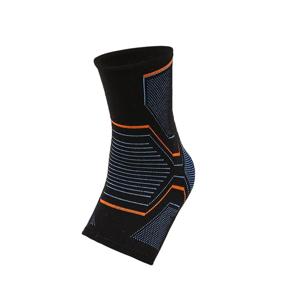 Adjustable Compression Ankle Support Brace with Straps for Plantar Fasciitis Relief Running Fitness Size XL Navy 1pc