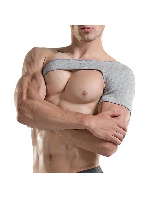 Adjustable Compression Shoulder Support Brace, AC Joint & Rotator Cuff Stabilizer Brace, Compression Shoulder Sleeve Strap for Sports Injury Recovery