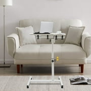 Adjustable Computer Desk Stand with Wheels Adjustable Laptop Desk Stand Table Stand, Adjustable Rolling Laptop Table