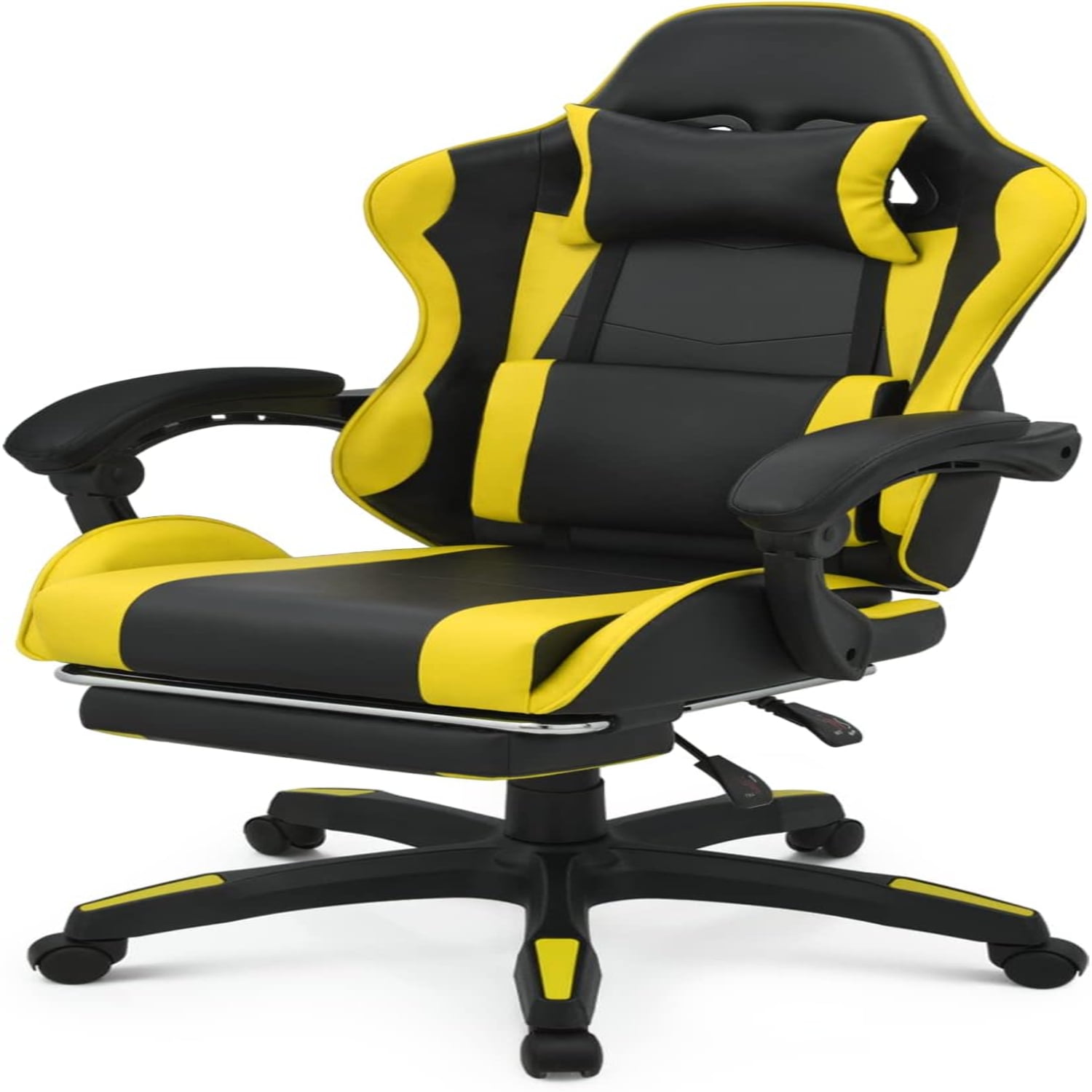 Adjustable Computer Gaming Chair with Headrest & Lumbar Support