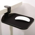 thumbnail image 1 of Adjustable Computer Mouse Pad Clip on Desktop 360 Rotatable Mouse Tray Table Mount Mouse Platform Clamp on under Desk for Work, 1 of 8