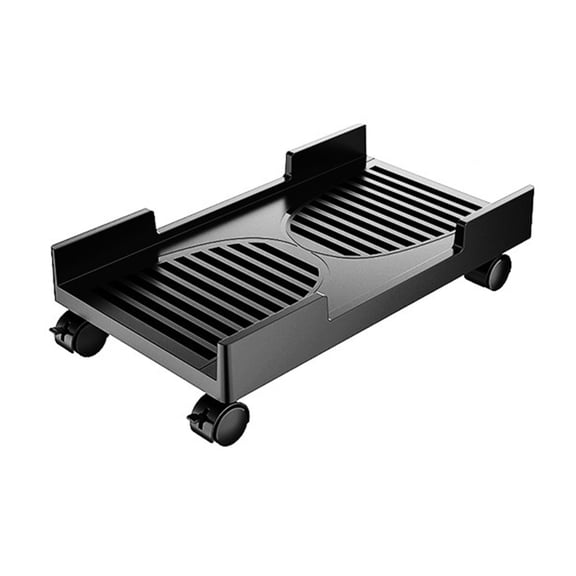 Adjustable Computer Tower Stand with Side Panel for Desktop PC Case Butterfly Support Frame and Heat Dissipation Grooves
