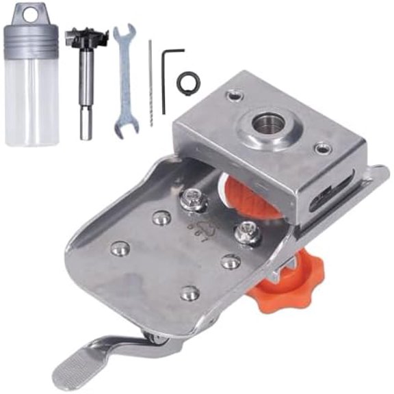 Adjustable Concealed Hinge Jig Kit 35mm Stainless Steel Cabinet Door Drilling Puncher Locator for Mounting Holes$$Tools & Hardware Other