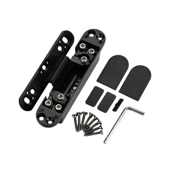 Adjustable Concealed Hinges 125 Degree Invisible Muted Door Hinge Heavy Duty Aluminum Alloy Invisible Muted Door Hinges