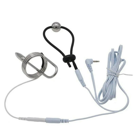 Adjustable Conductive Loops Ring Massager DIY Units with Wires Cable