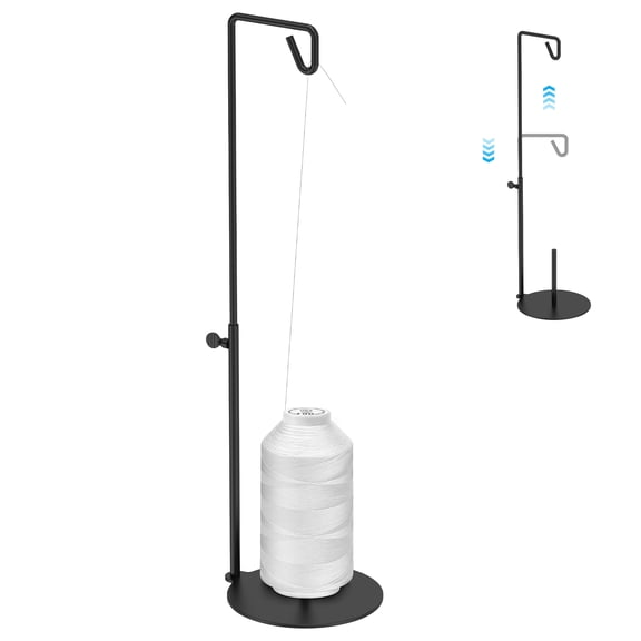 Adjustable Cone Thread Stand Spool Holder for Sewing Machine Embroidery Quilting Serger Machines, Single Thread Stand for Smoother Feed, Large Spool Holder with Steady Base