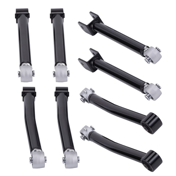 Adjustable Control Arm Set for 2007-2018 Jeep Wrangler JK 4WD/2WD - 0-6" Lift - SKU: 80457161 - Steel Construction - Suspension Upgrade