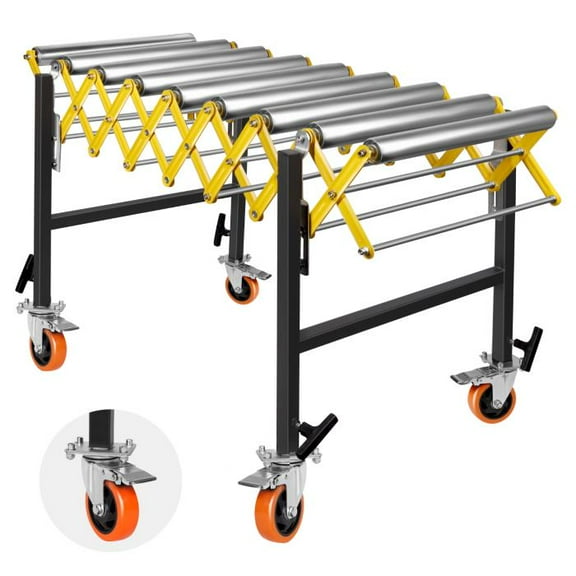 Adjustable Conveyor Roller, 660lbs Aluminum Alloy Adjustable Conveyor Belt, Height Adjusts Up to 50 inches, Movable Conveyor Belt