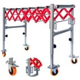 thumbnail image 1 of Adjustable Conveyor Roller Table with 8 Rollers, 800 LBS Load Capacity, 4 Movable Casters, Modular Splicing & Built-In Hooks, Conveyor Belt for Factories, Production Lines, 1 of 7